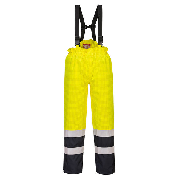 Pantalon à bavette Bizflame Rain Hi-Vis multi-risques