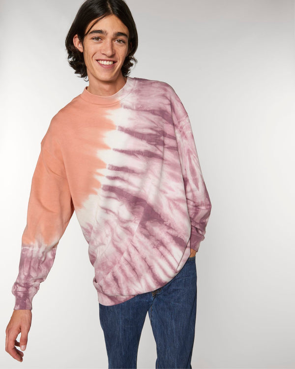 Le sweat-shirt unisexe à col ras du cou tie & dye - Firer Tie and Dye