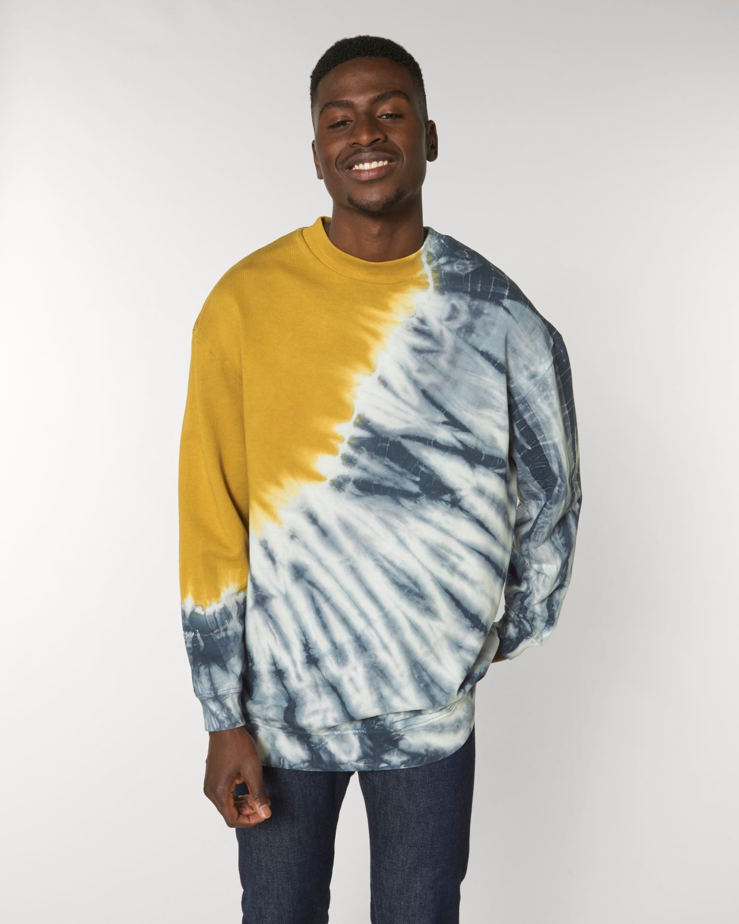 The unisex tie &amp; dye crew neck sweatshirt - Firer Tie and Dye