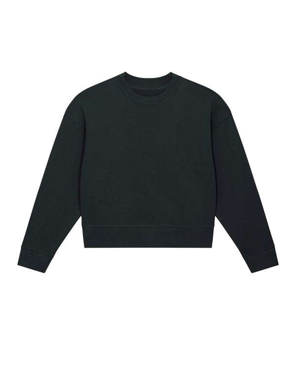 Round neck cropped sweatshirt for women terry wave - Stella Cropster Wave Terry