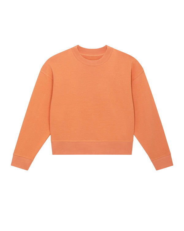 Round neck cropped sweatshirt for women terry wave - Stella Cropster Wave Terry