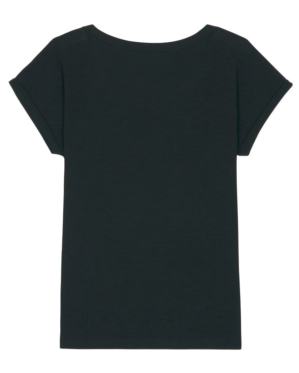 Le T-shirt slub femme bas de manche replié - Stella Rounder Slub