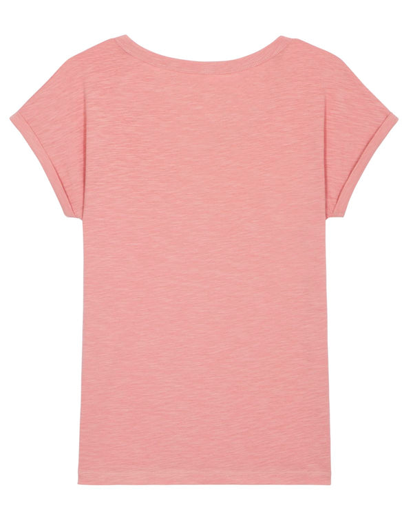 Le T-shirt slub femme bas de manche replié - Stella Rounder Slub