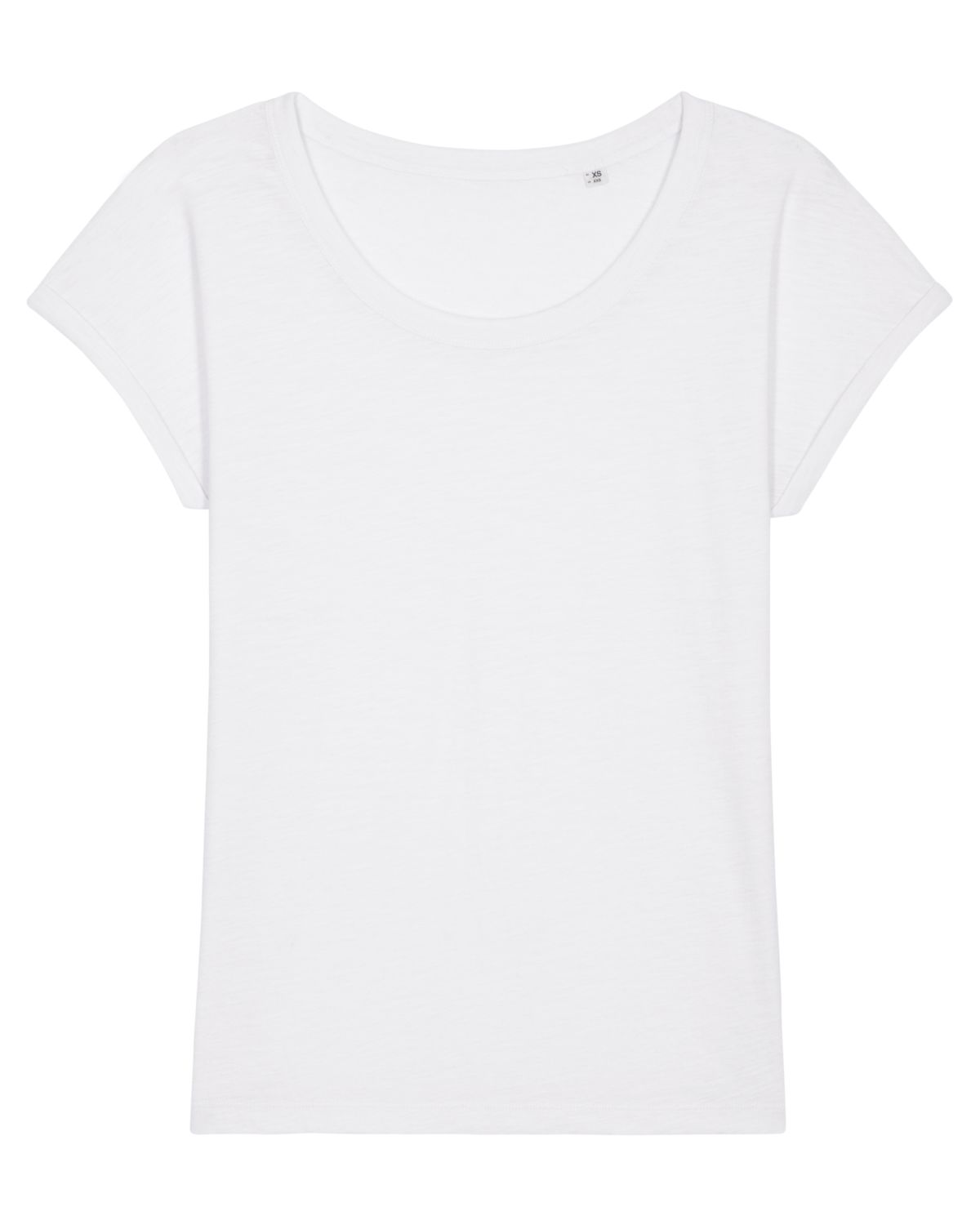 Le T-shirt slub femme bas de manche replié - Stella Rounder Slub