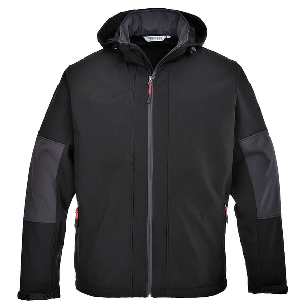 Softshell met capuchon (3 lagen)