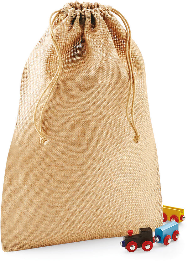 Jute drawstring bag