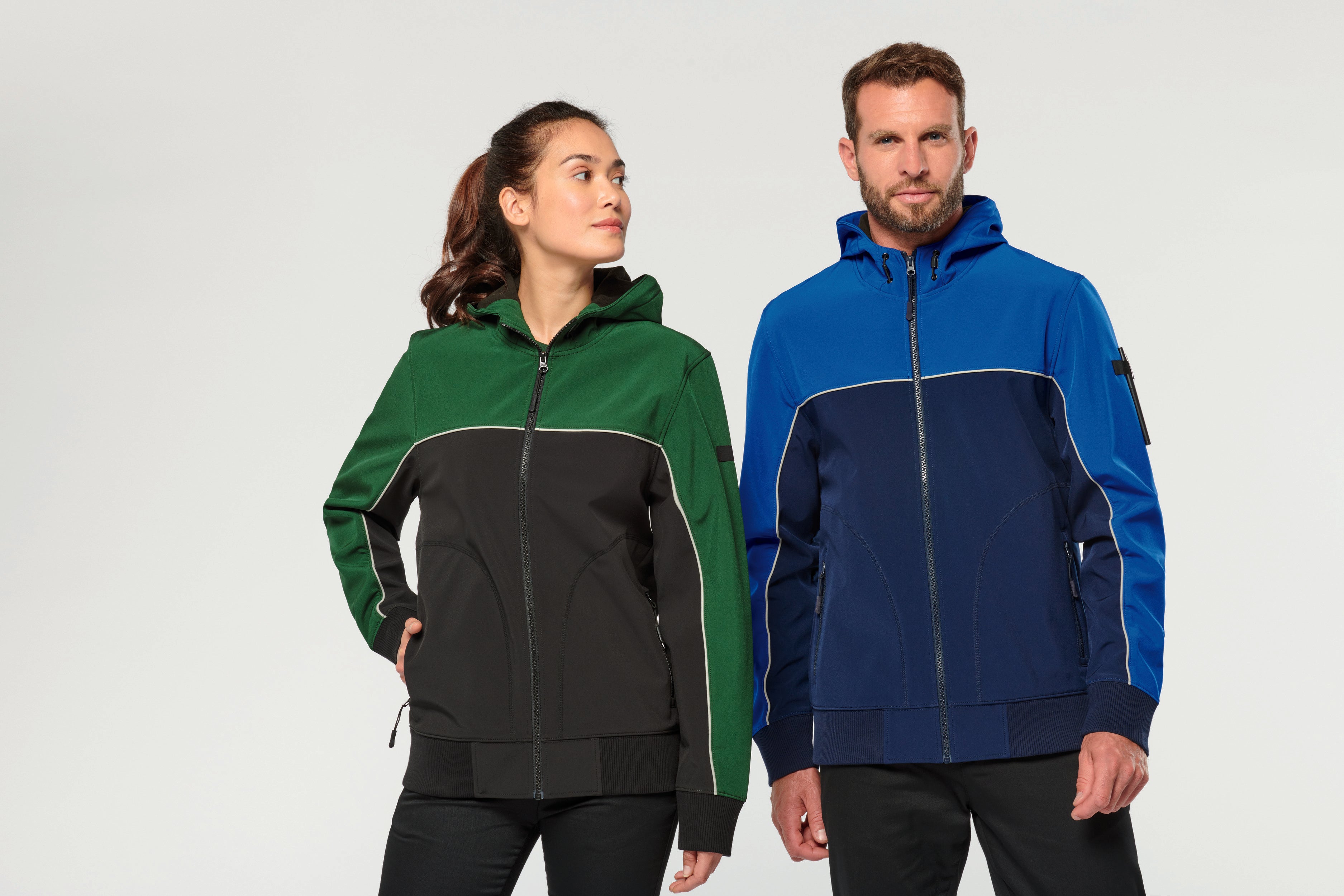 Veste softshell 3 couches bicolore BIONIC-FINISH® ECO unisexe
