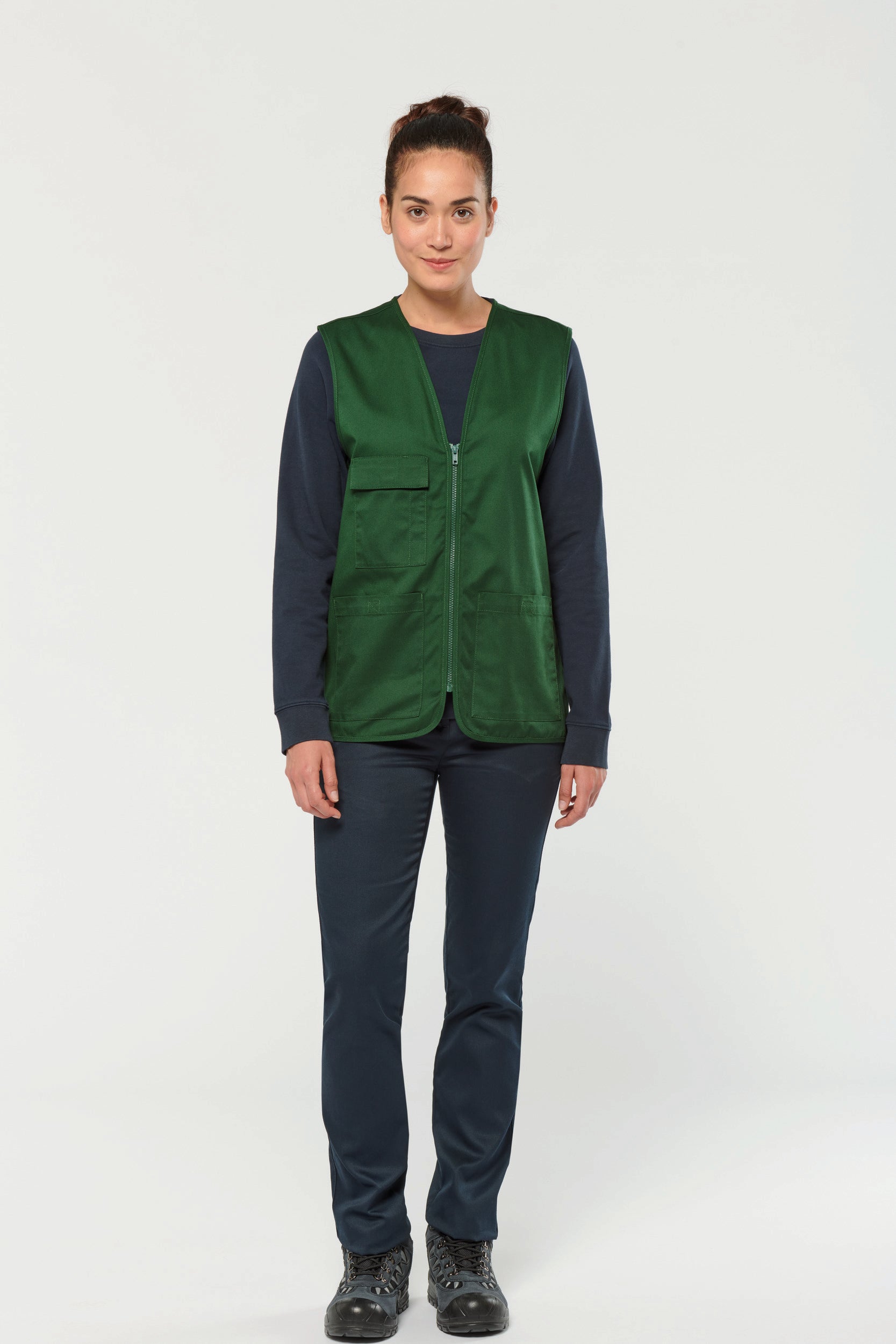 Gilet polycoton multipoches unisexe