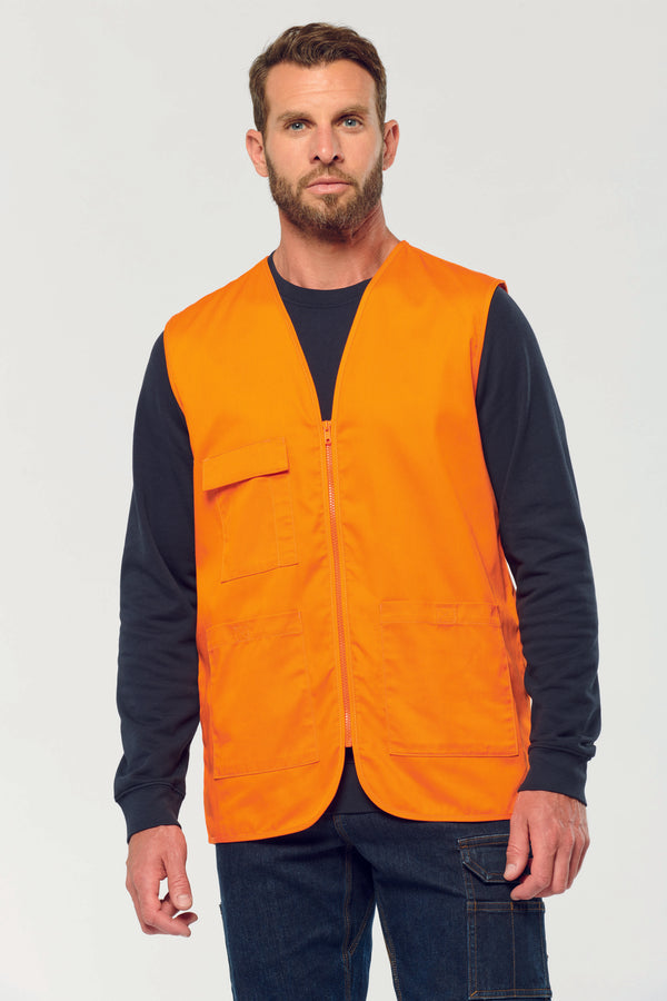 Gilet polycoton multipoches unisexe