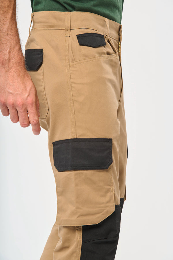 Pantalon de travail bicolore homme