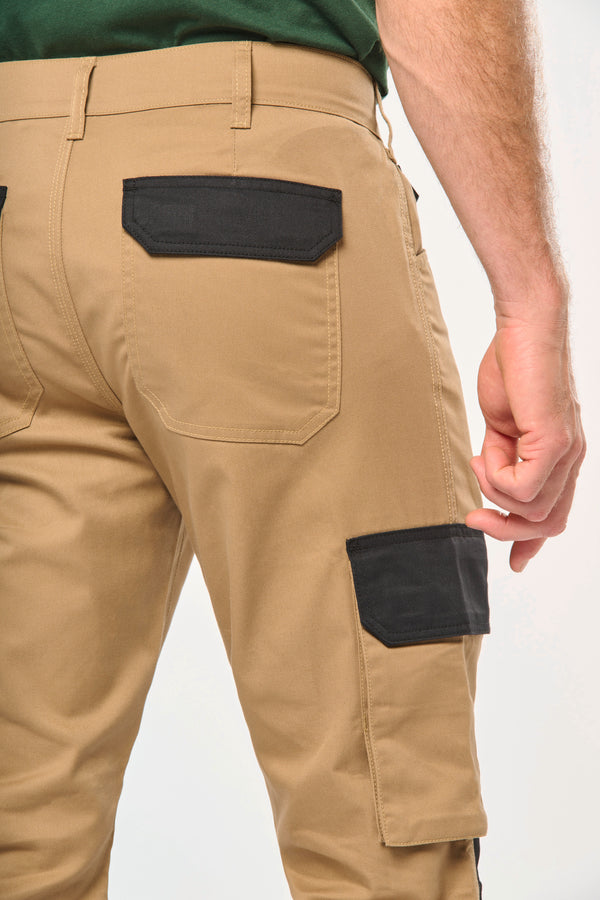 Pantalon de travail bicolore homme