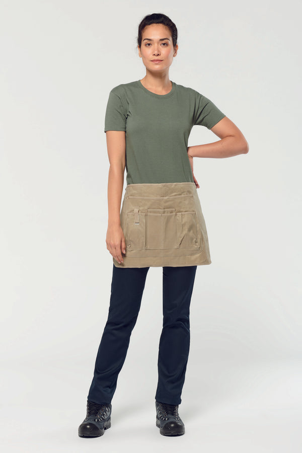 Unisex eco-responsible gardening short apron