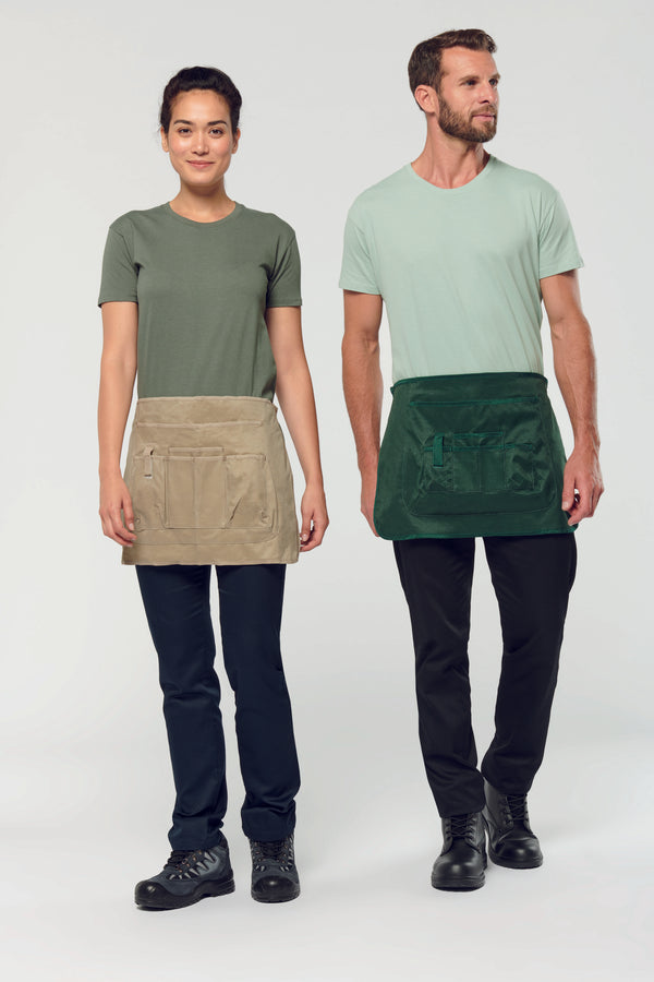 Unisex eco-responsible gardening short apron