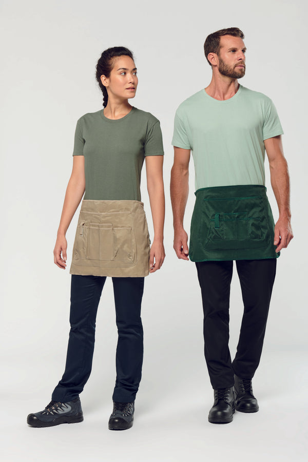 Unisex eco-responsible gardening short apron