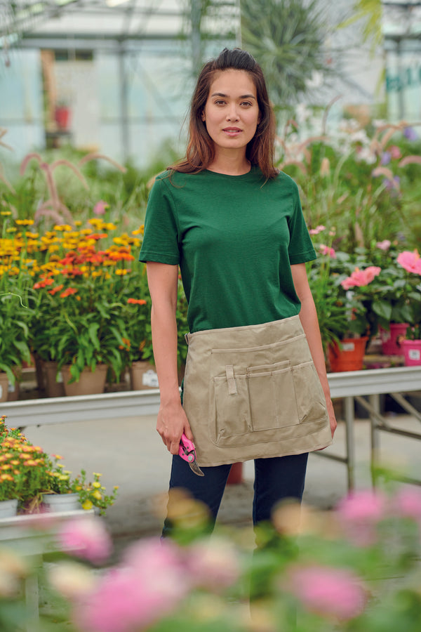 Unisex eco-responsible gardening short apron