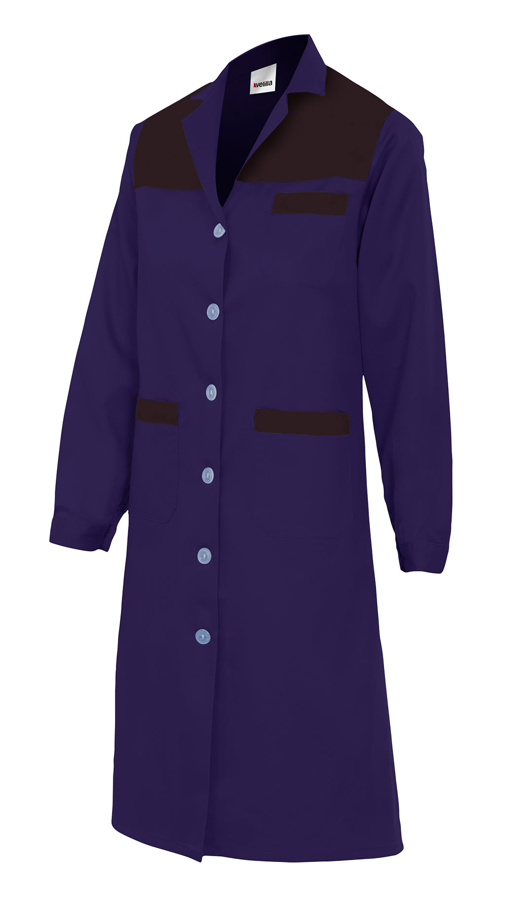 WOMEN'S NAVY BLUE LS BLOUSE