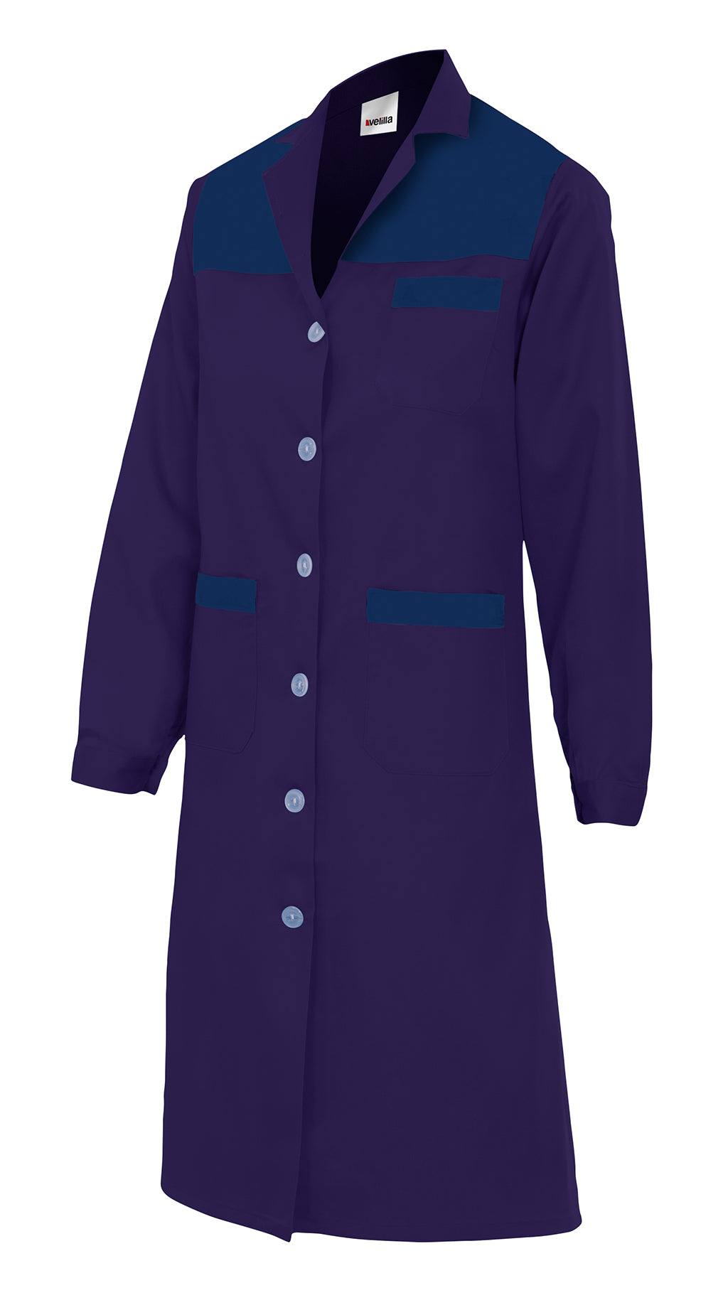 WOMEN'S NAVY BLUE LS BLOUSE