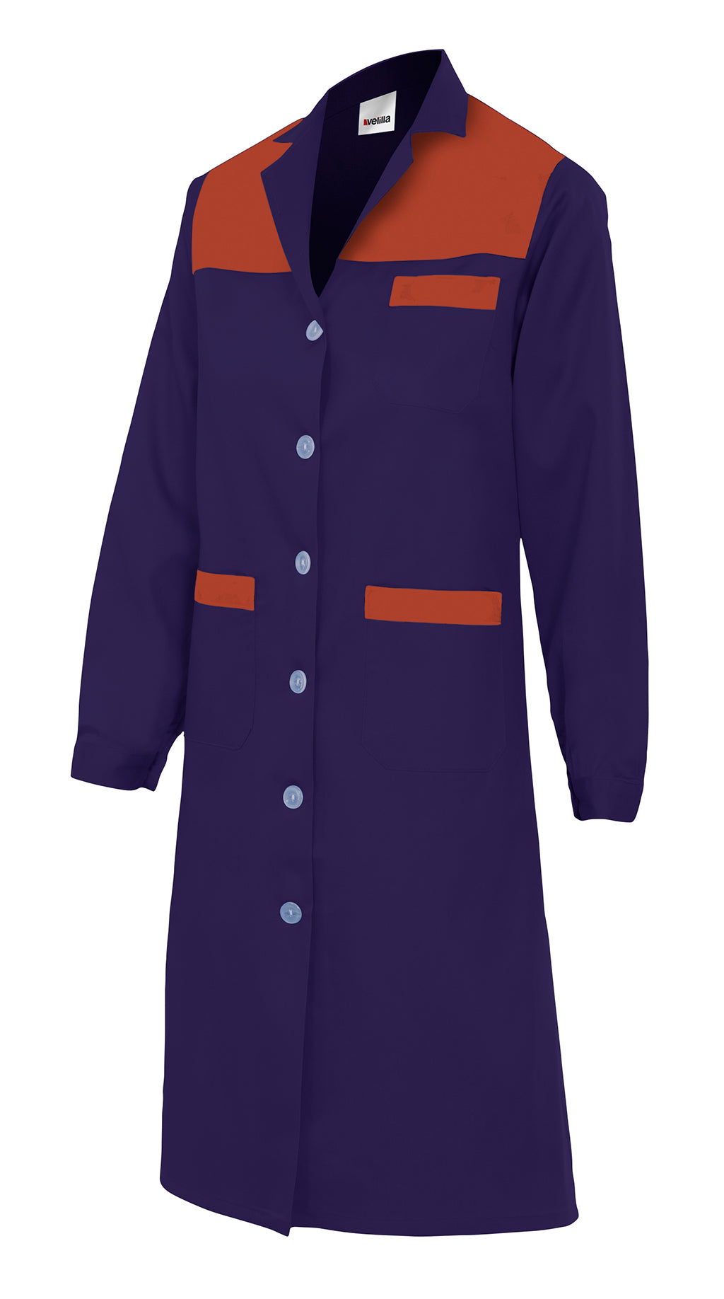 WOMEN'S NAVY BLUE LS BLOUSE