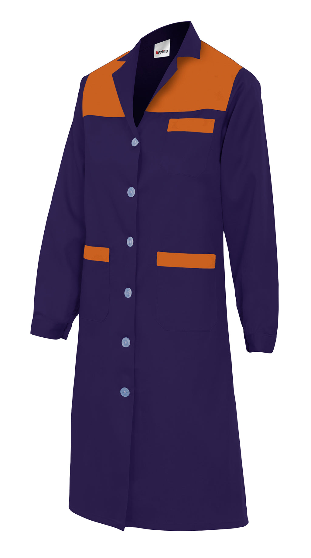 WOMEN'S NAVY BLUE LS BLOUSE