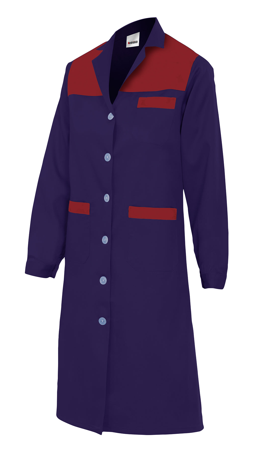 WOMEN'S NAVY BLUE LS BLOUSE