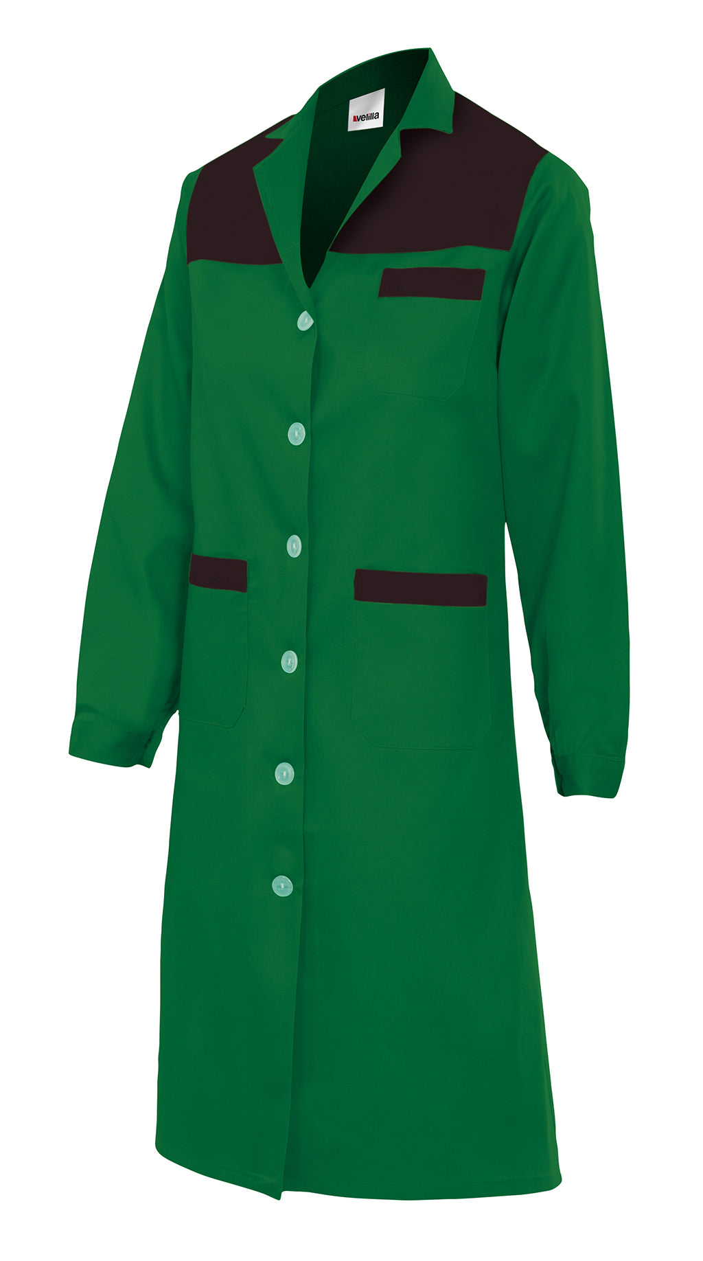 GREEN WOMEN'S LS BLOUSE