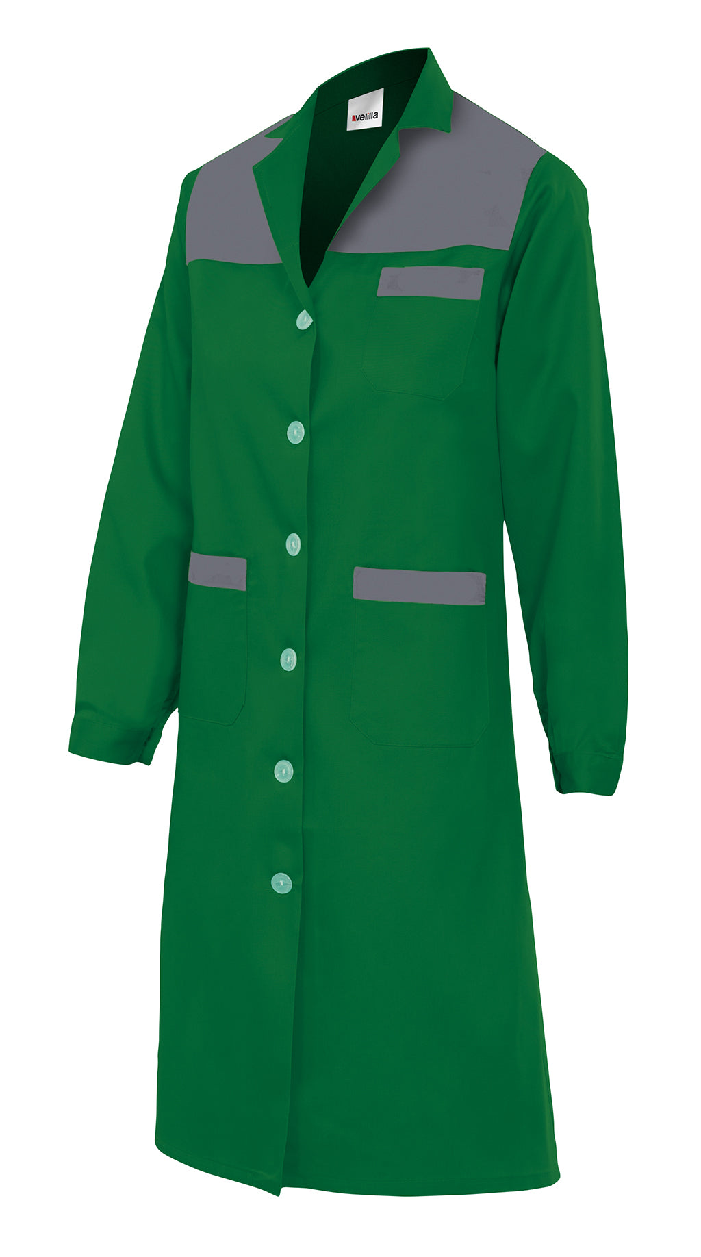 GREEN WOMEN'S LS BLOUSE