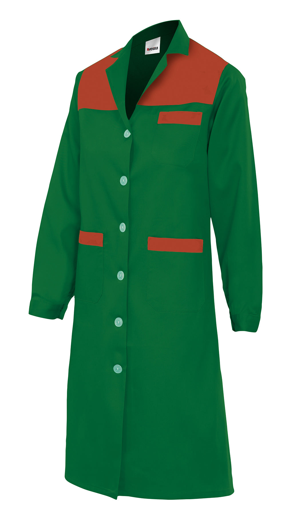 GREEN WOMEN'S LS BLOUSE
