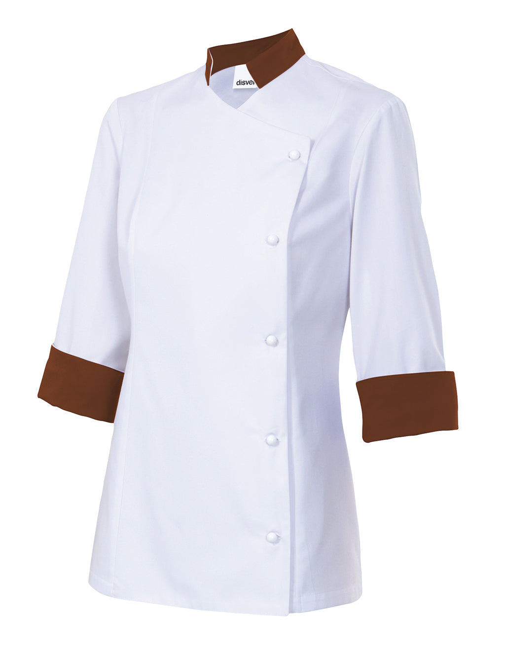 VESTE CUISINE ML FEMME BLANC