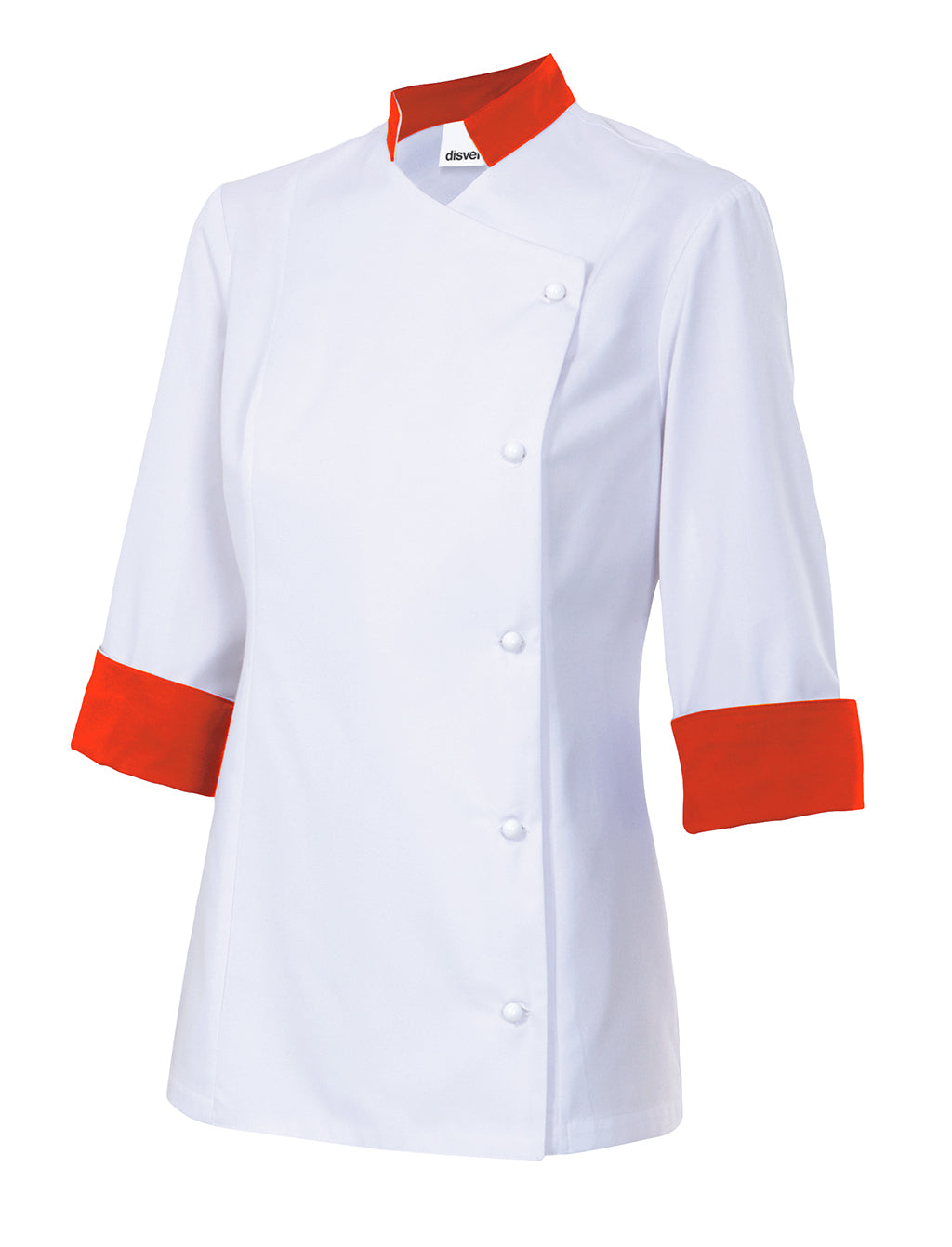 VESTE CUISINE ML FEMME BLANC