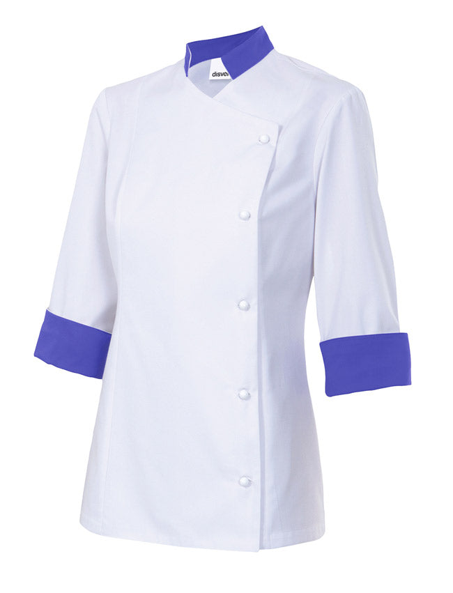 VESTE CUISINE ML FEMME BLANC