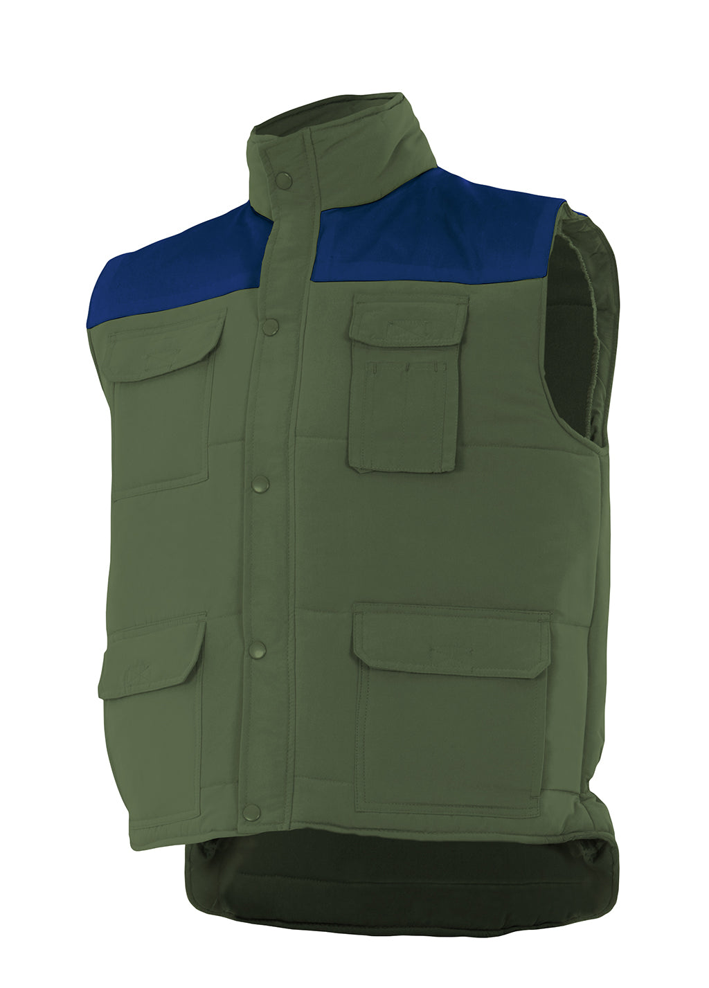 GILET MATELASSÉ VERT CHASSEUR