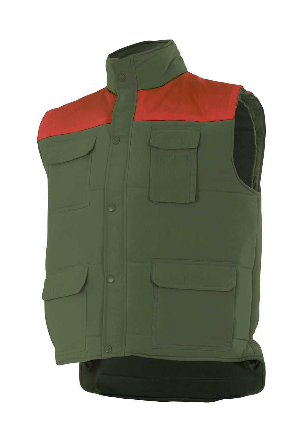 GILET MATELASSÉ VERT CHASSEUR