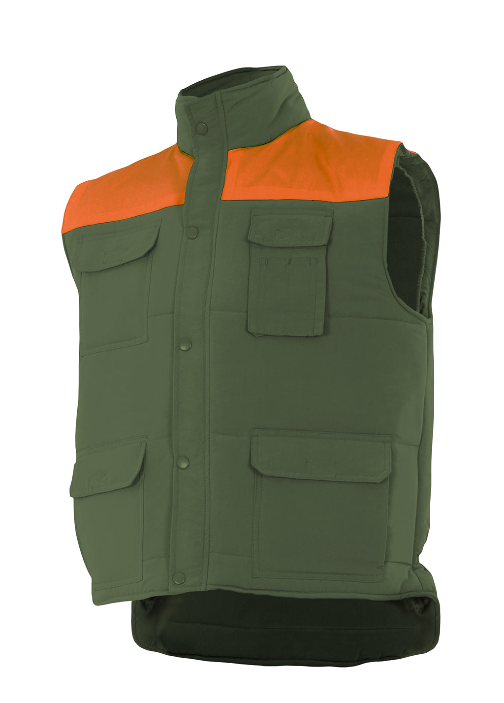 GILET MATELASSÉ VERT CHASSEUR
