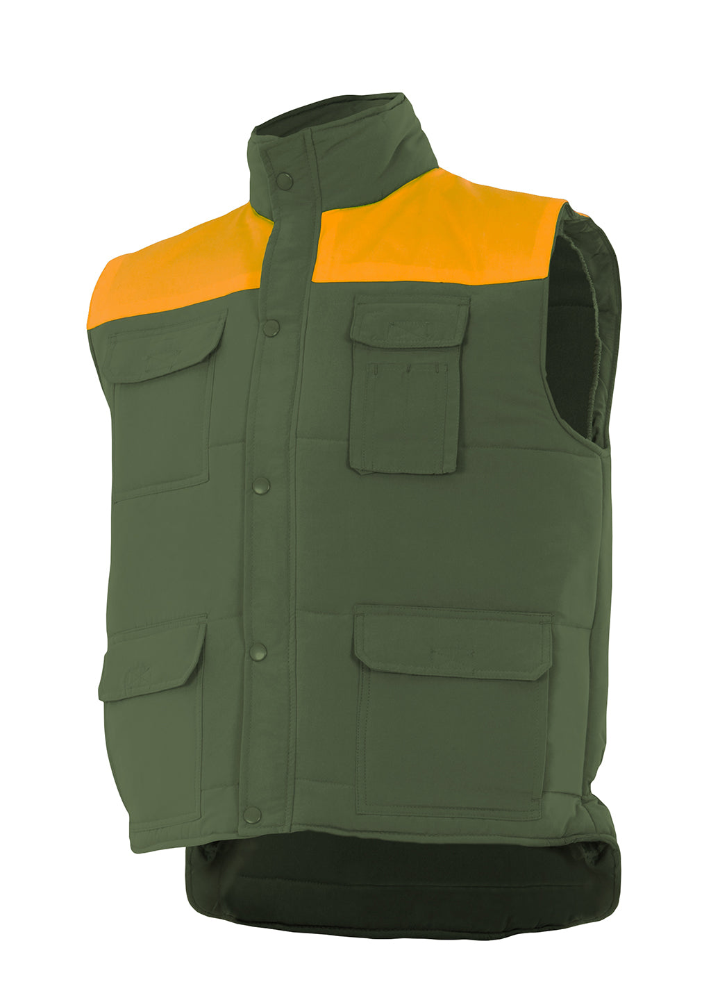 GILET MATELASSÉ VERT CHASSEUR