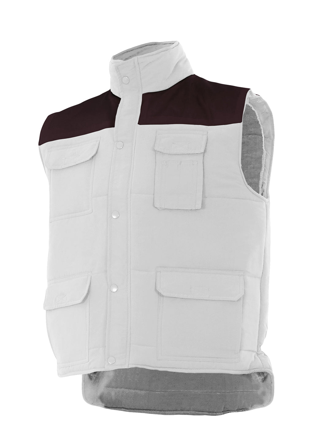 GILET MATELASSÉ BLANC