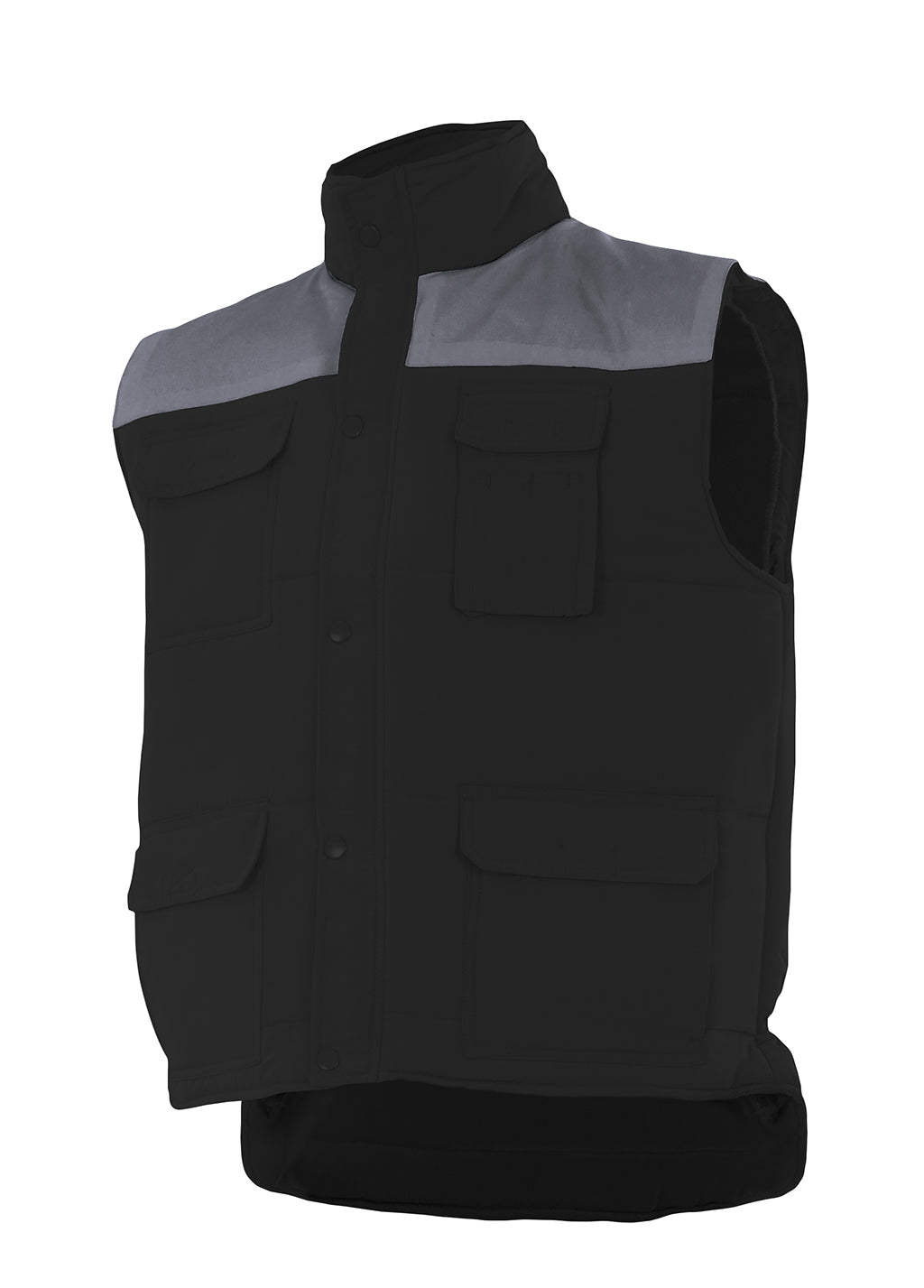 WHITE QUILTED VEST