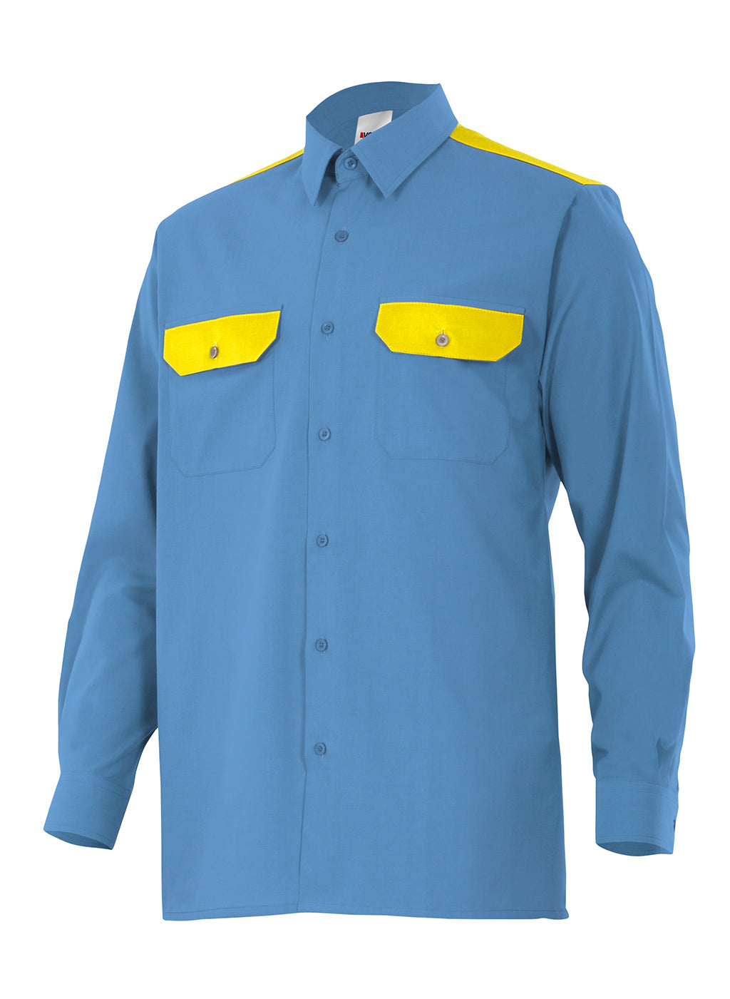 CHEMISE ML BLEU CIEL