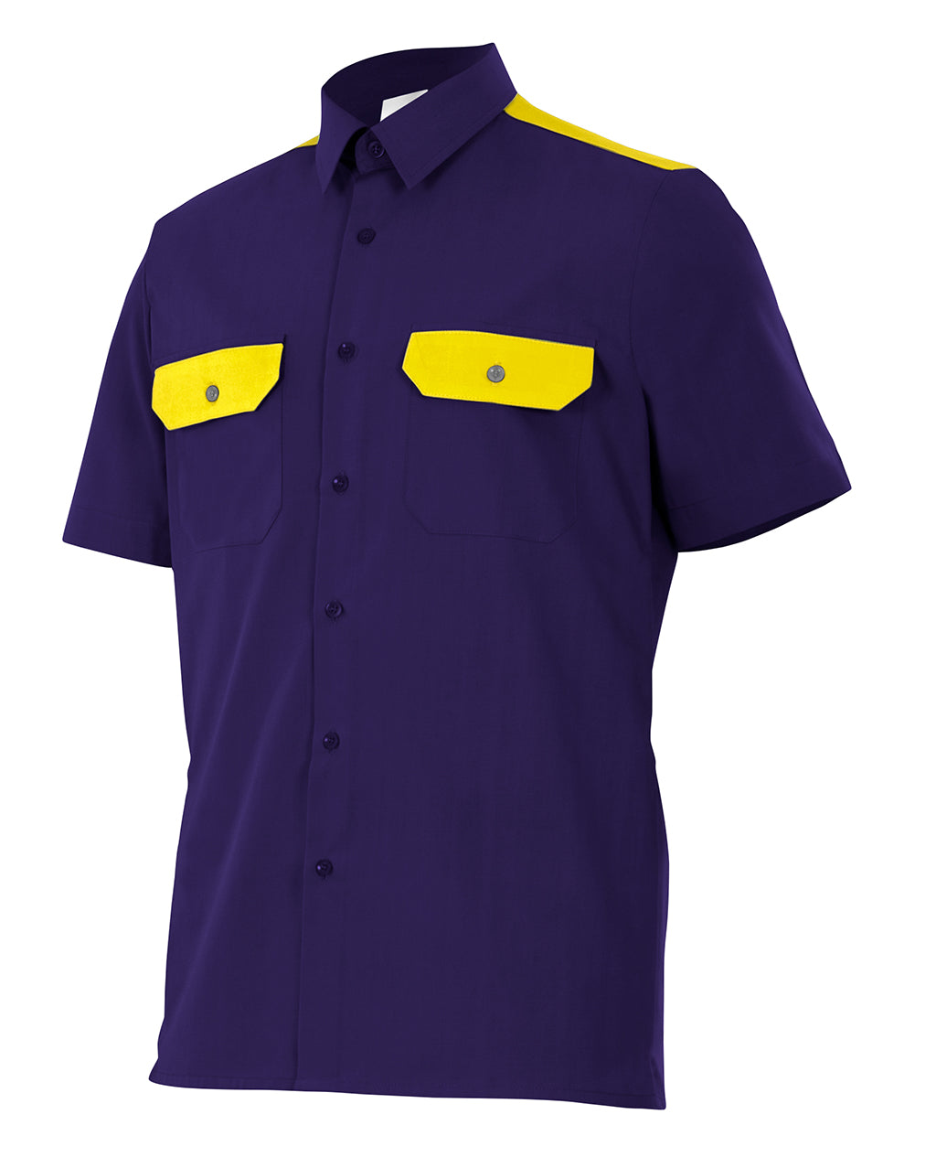 CHEMISE MC BLEU MARINE