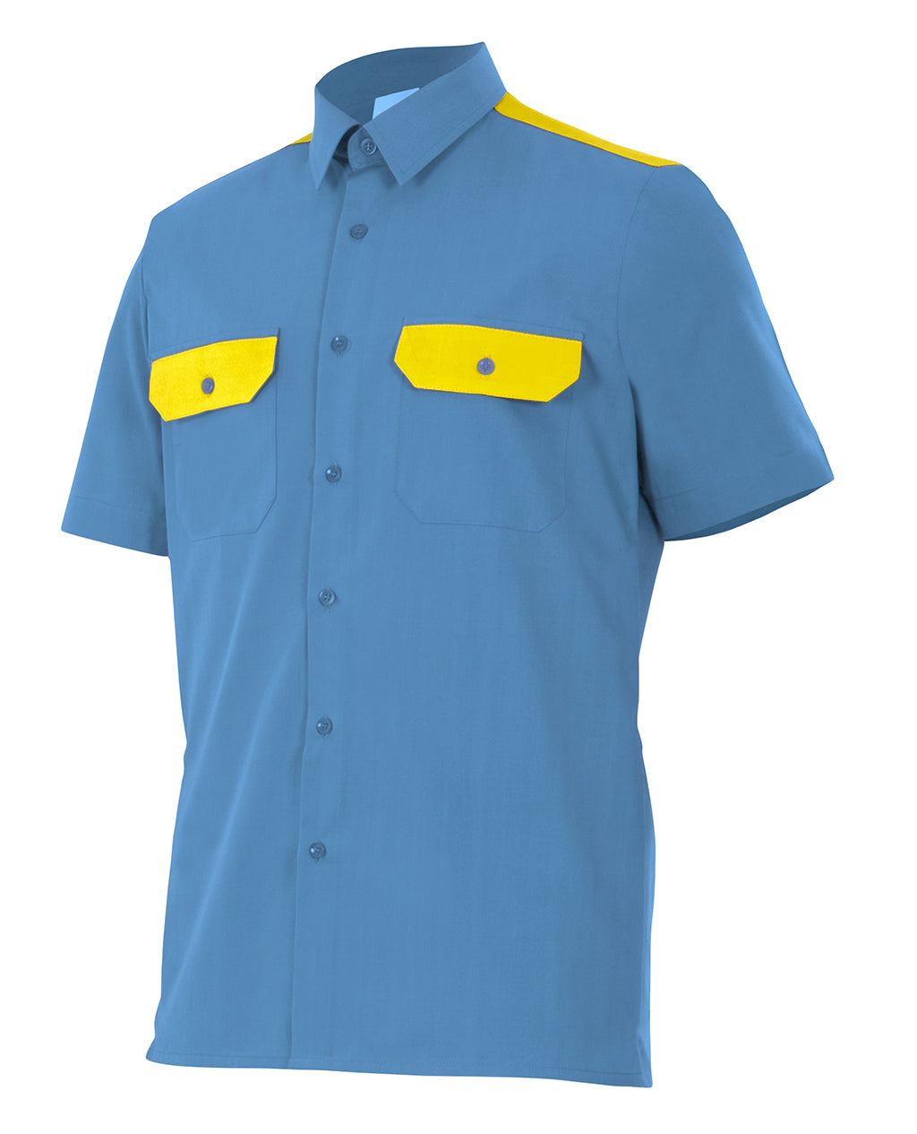 CHEMISE MC BLEU CIEL
