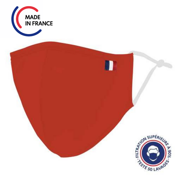 Masque Uns1 50 Lavages Forme Ninja - Coton - Taille Adulte - Masque Grand Public À Filtration Garantie Supérieure À 99%