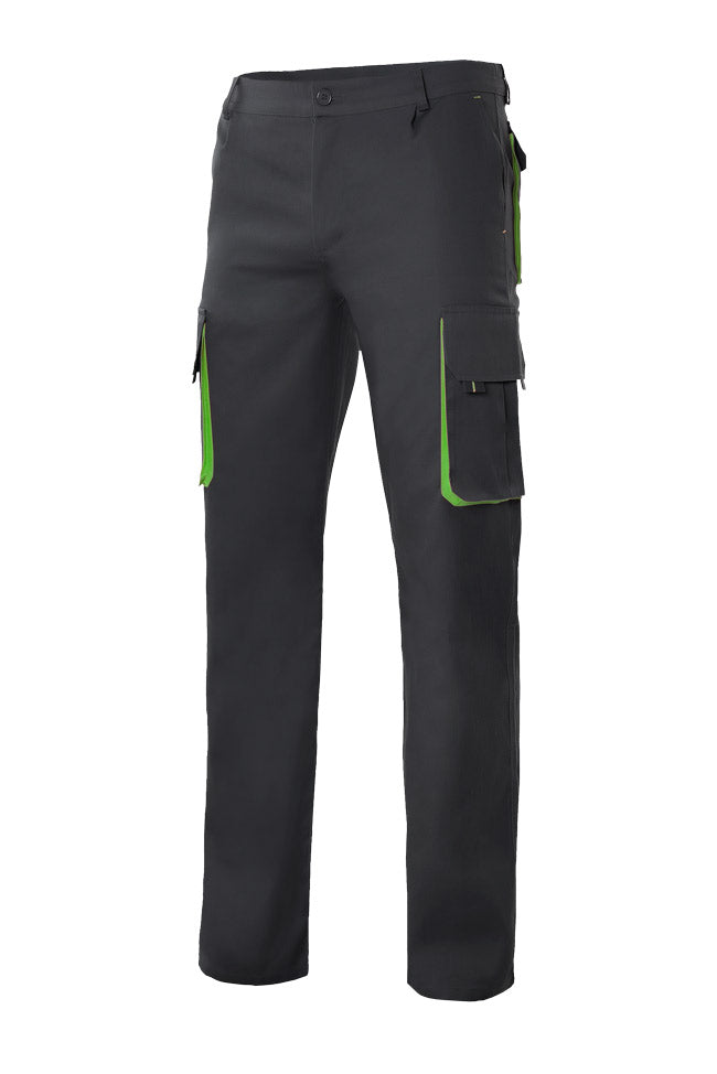 TWO-TONE LINED TROUSERS Black