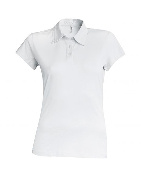 Women's jersey polo shirt