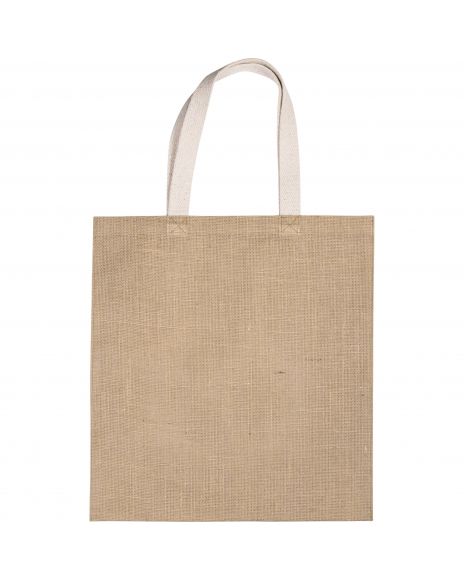 Burlap shopping bag