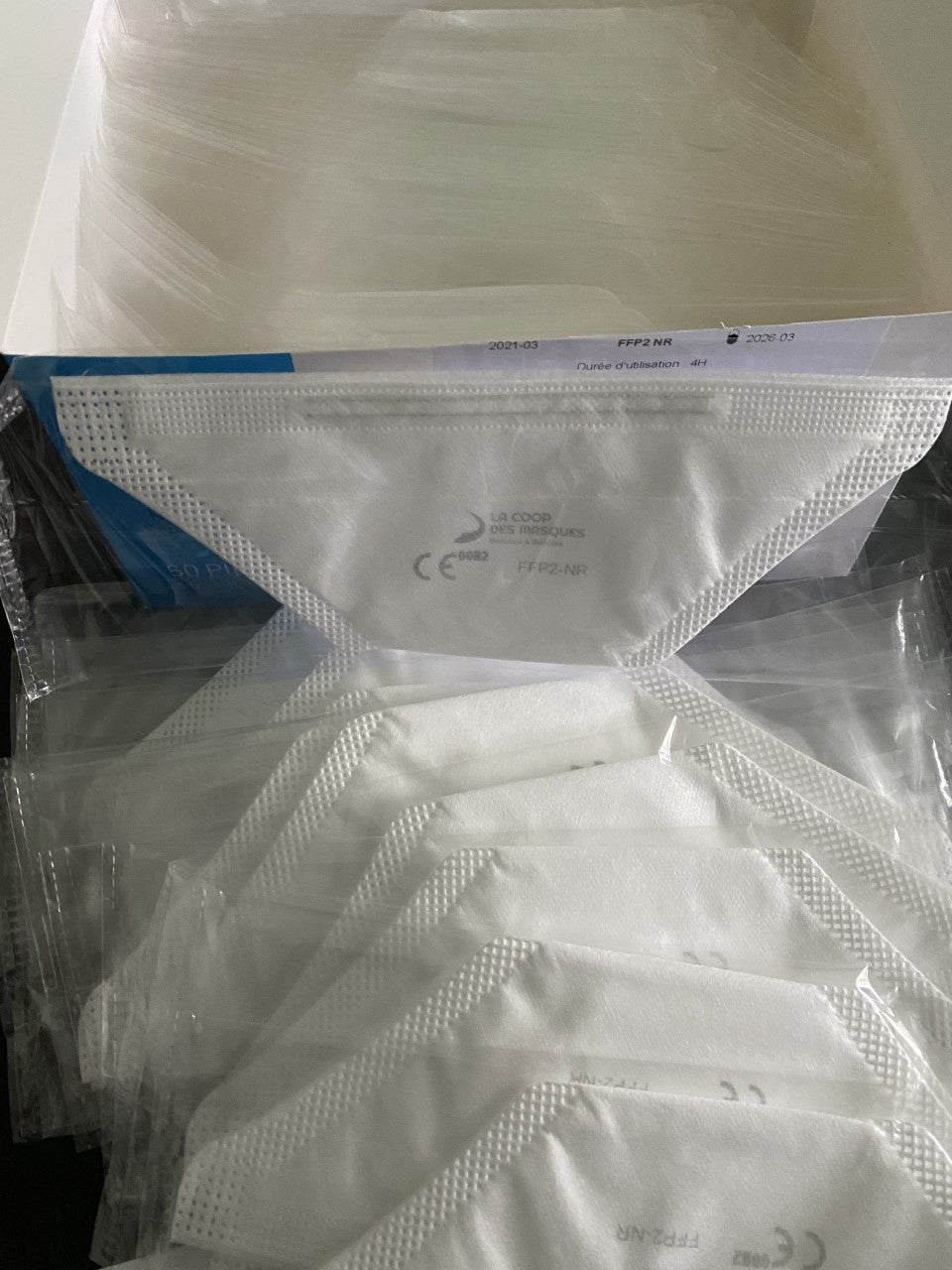 La Coop des masks FFP2 Bec de Canard - CE EN149 - Frans masker - 1 doos van 50 maskers - Bevat geen grafeen