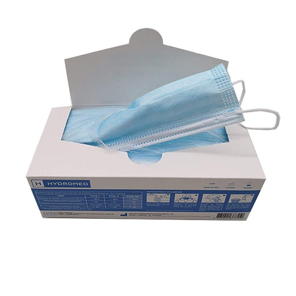 Type IIR Surgical Mask - Blue - Hydromed - Box Of 50 Masks