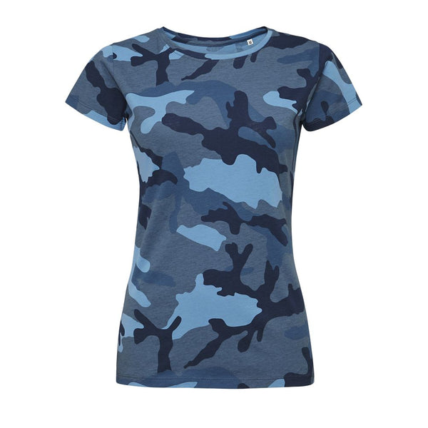 SOL'S CAMO WOMEN - ROUND NECK T-SHIRT