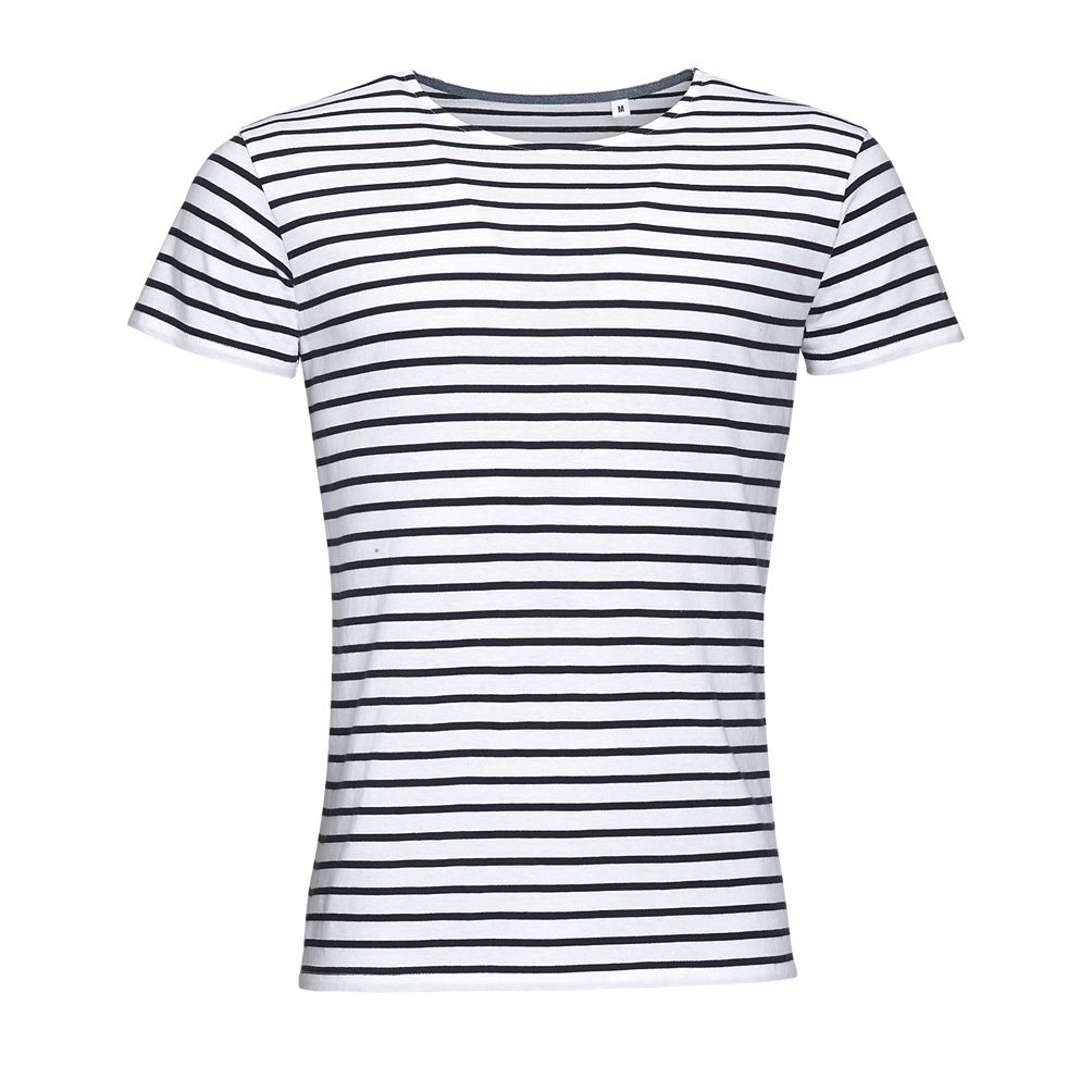 SOL'S MILES MEN - MEN'S STRIPED ROUND NECK T-SHIRT