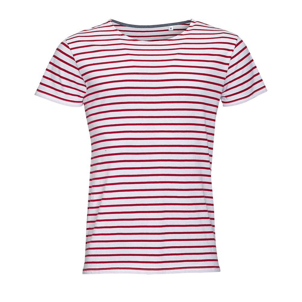 SOL'S MILES MEN - MEN'S STRIPED ROUND NECK T-SHIRT