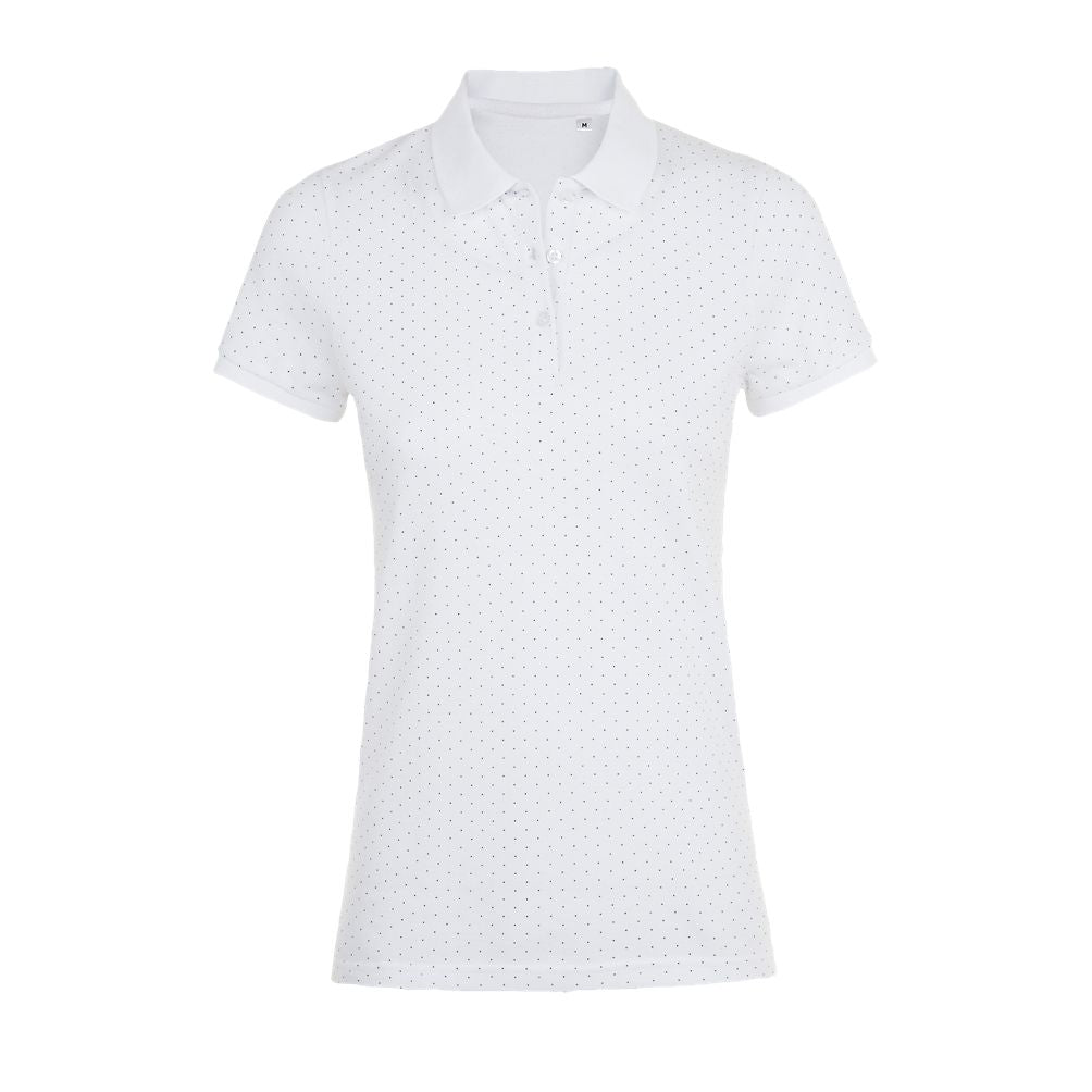 SOL'S BRANDY WOMEN - POLKA DOT POLO SHIRT