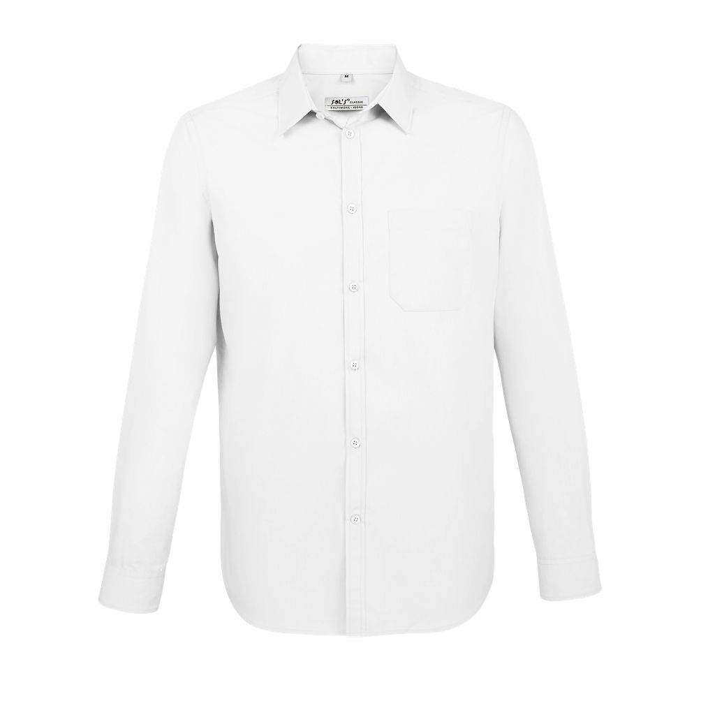 Sol's Baltimore Fit - Chemise Homme Popeline Manches Longues